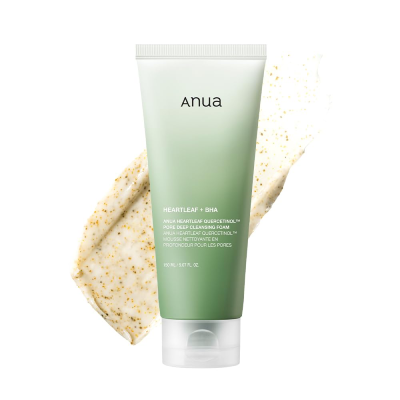 ANUA Heartleaf Quercetinol Pore Deep Cleansing Foam, Facial Cleanser